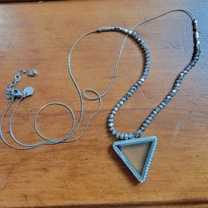 Origami Owl Triangle Locket Necklace